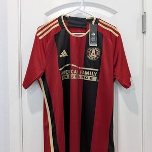 Adidas Kids Red and Black Soccer Jersey